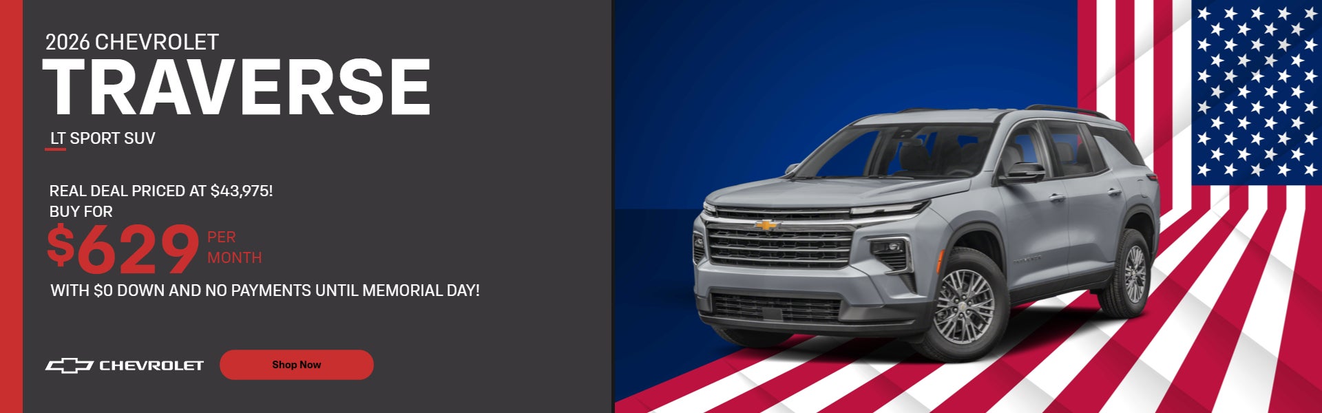  2026 Chevrolet TRAVERSE LT SPORT SUV